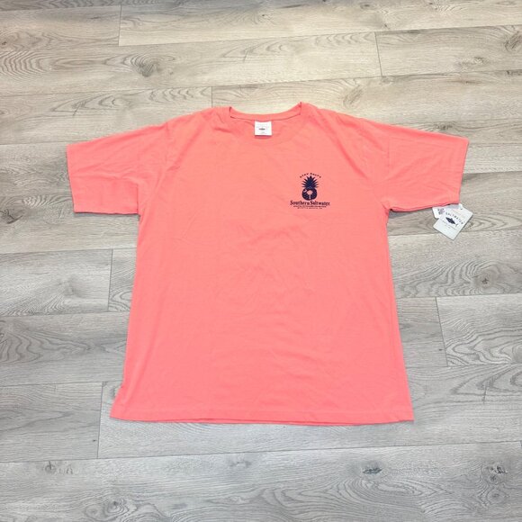 Southern Saltwater Myrtle Beach TShirt Stay Salty 2XL Coral Pineapple Short Slee - Picture 12 of 12